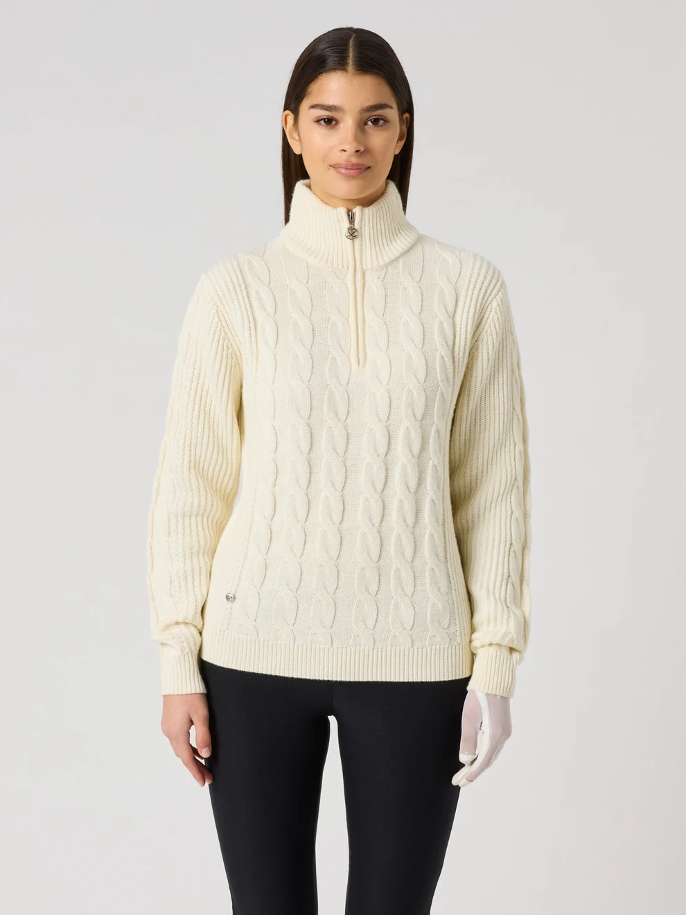 Daily Sports Cable LS Pullover (Windbreaker) für Damen Ivory