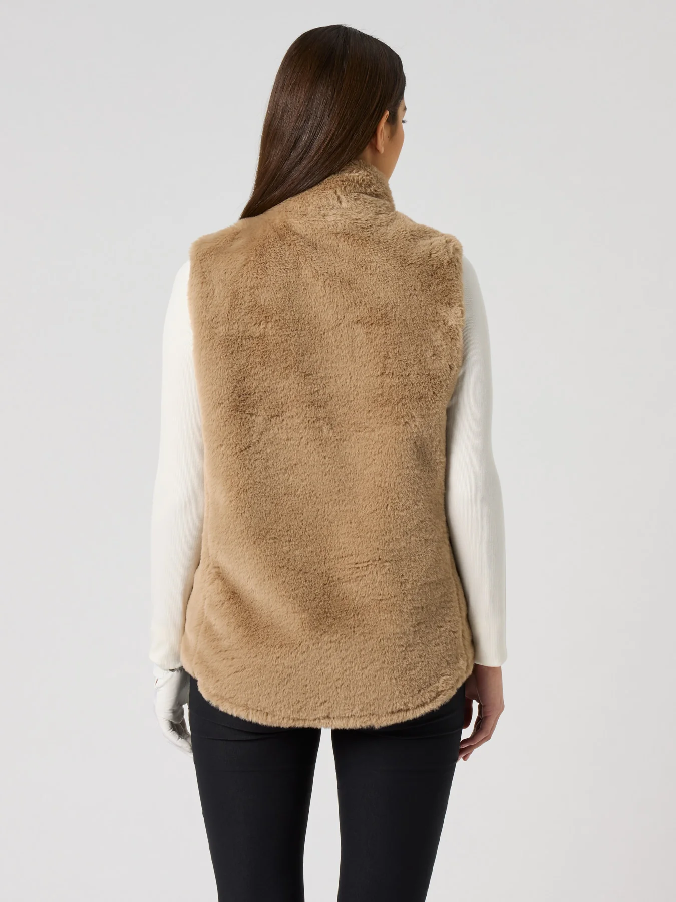 Daily Sports Fur Weste für Damen Bark (Braun) – Bild 3