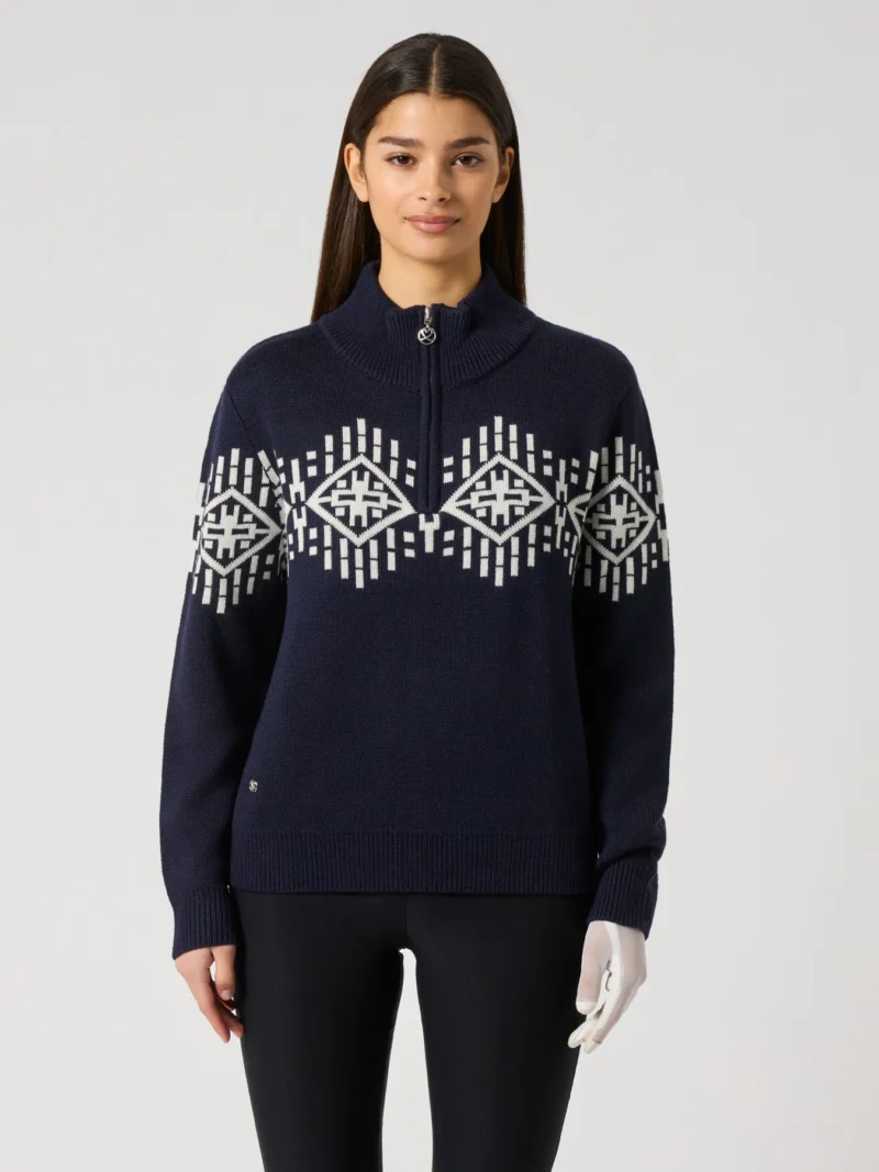 Daily Sports Half Neck Pullover für Damen Navy