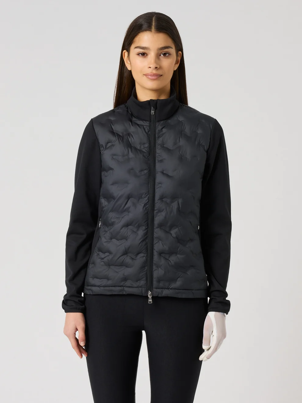 Daily Sports Quilt Hybrid Jacke für Damen Schwarz