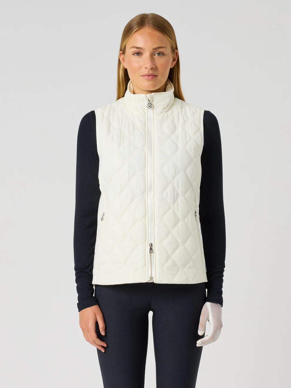 Daily Sports Quilt Padded Weste für Damen Ivory