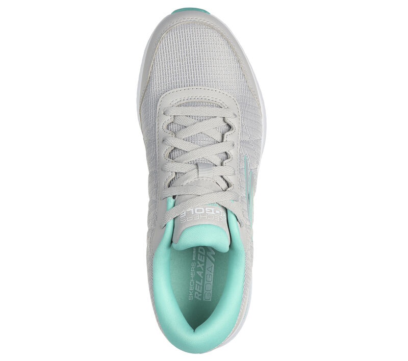 Skechers Go Golf Max Fairway 4 Damen Golf Schuhe Grau/Türkis – Bild 4