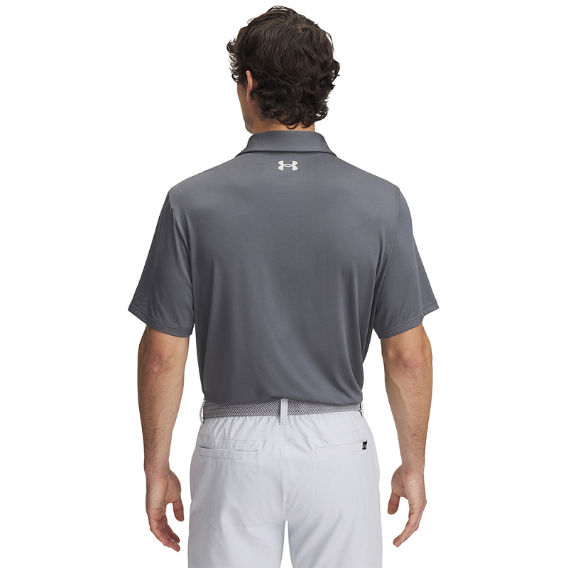 Alternative view of UNDER ARMOUR Playoff 3.0 Stripe Polo für Herren Grau/Weiß/Orange