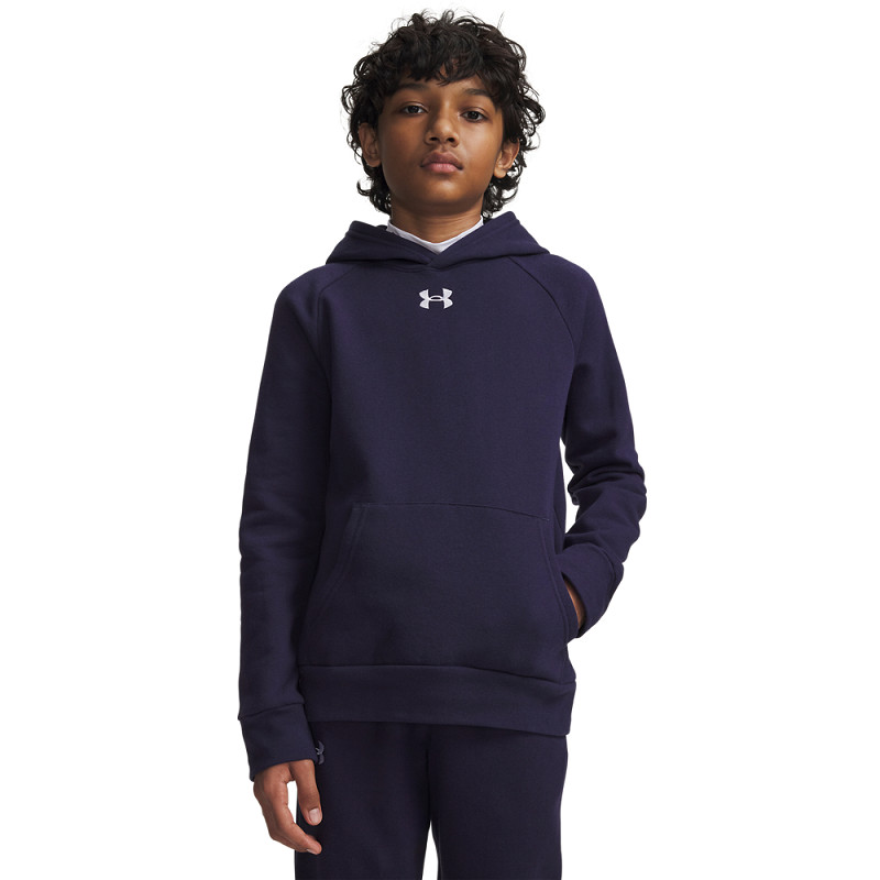 Under Armour Rival Fleece Hoodie für Kinder mit Logo "Stolper" Midnight Navy