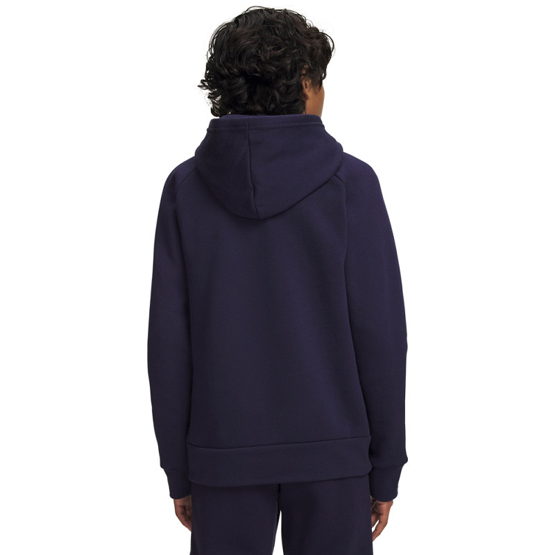 Under Armour Rival Fleece Hoodie für Kinder mit Logo "Stolper" Midnight Navy – Bild 2