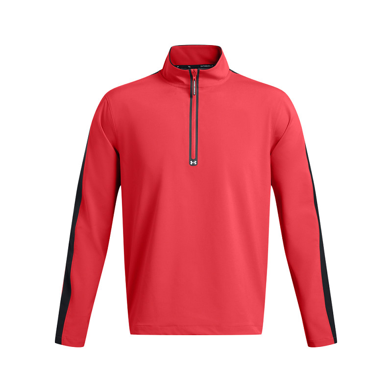 Under Armour Storm Windstrike 1/2 Zip für Herren Rot/Schwarz