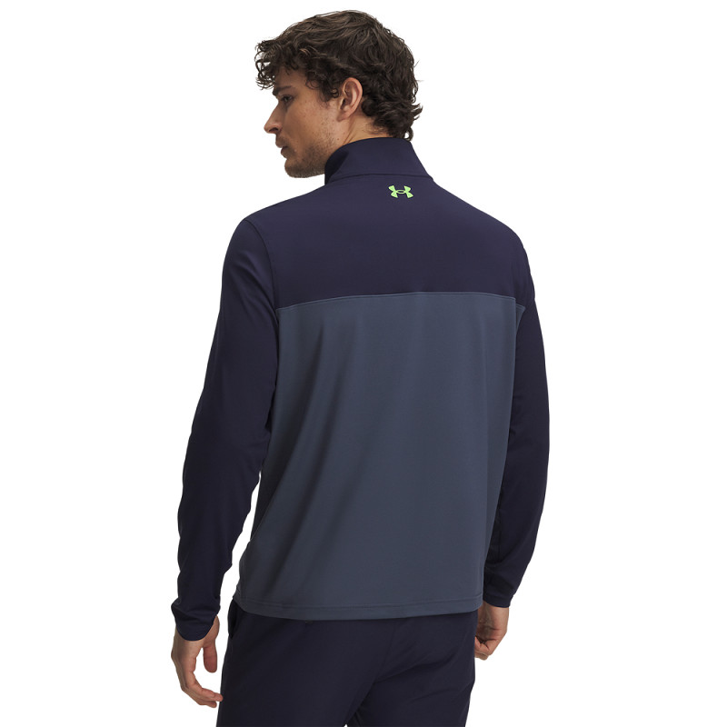 Under Armour T2G 1/4 Zip für Herren Navy/Grau/Grün – Bild 2