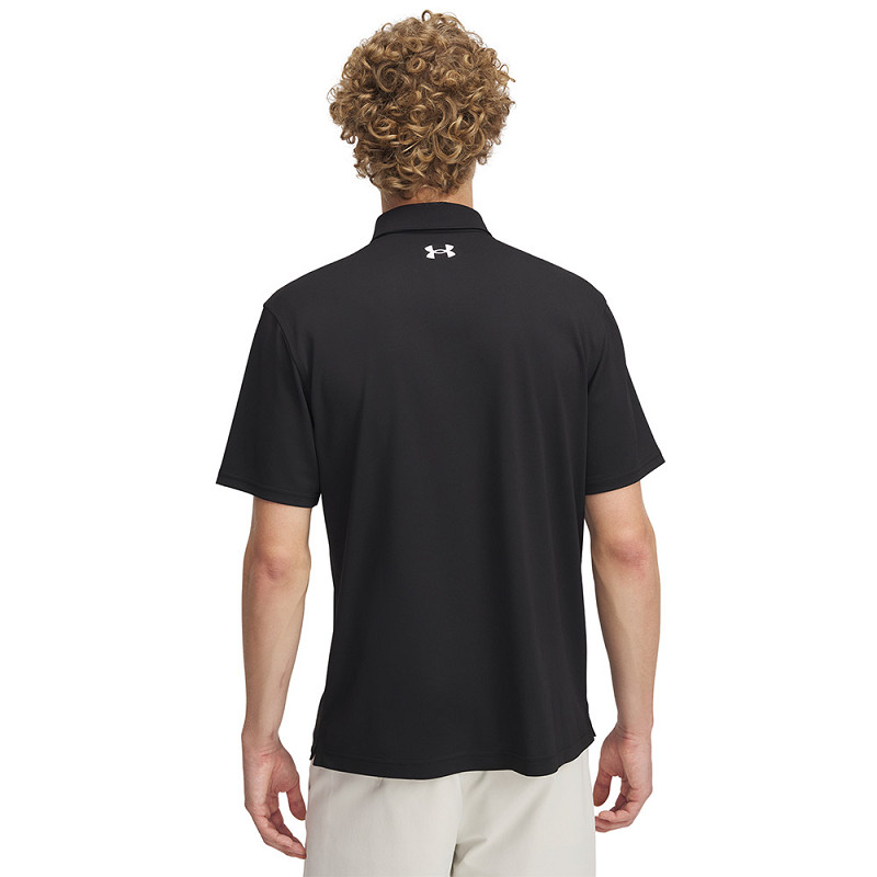 UNDER ARMOUR T2G Pique Polo für Herren Schwarz/Weiß – Bild 3