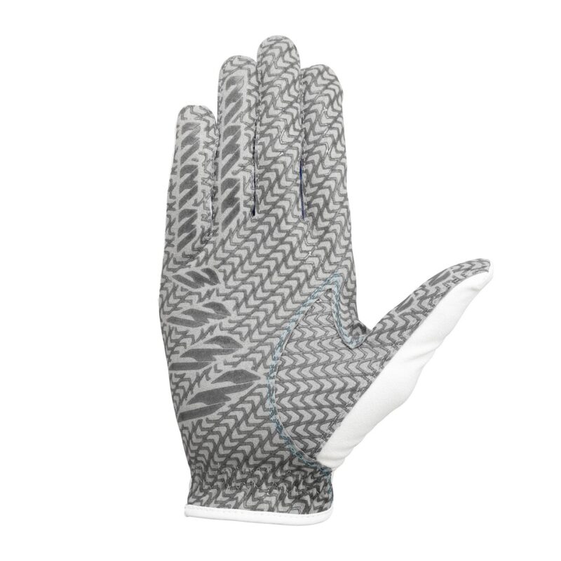 Alternative view of Mizuno Double Grip Herren Golfhandschuh – Weiß/Blau | Rechts