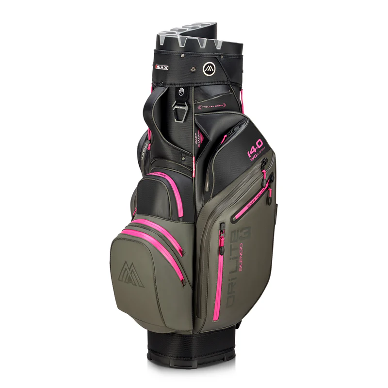 Big Max Dri Lite Silencio 3 Cart Bag – Anthrazit / Schwarz / Fuchsia