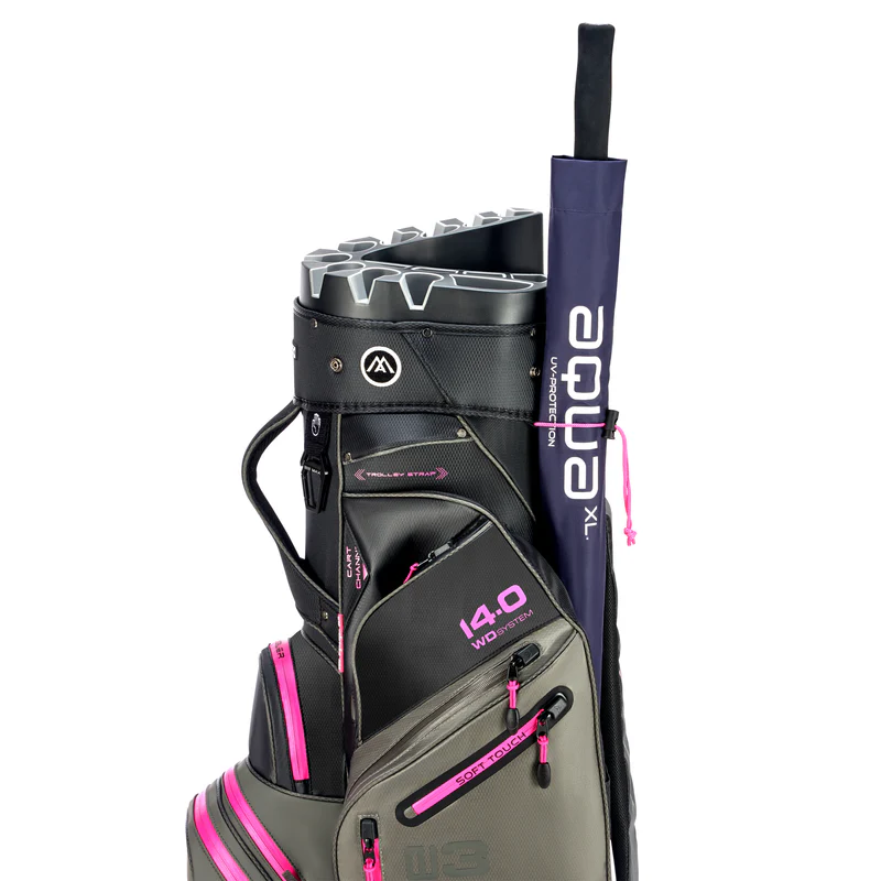 Big Max Dri Lite Silencio 3 Cart Bag – Anthrazit / Schwarz / Fuchsia – Bild 10