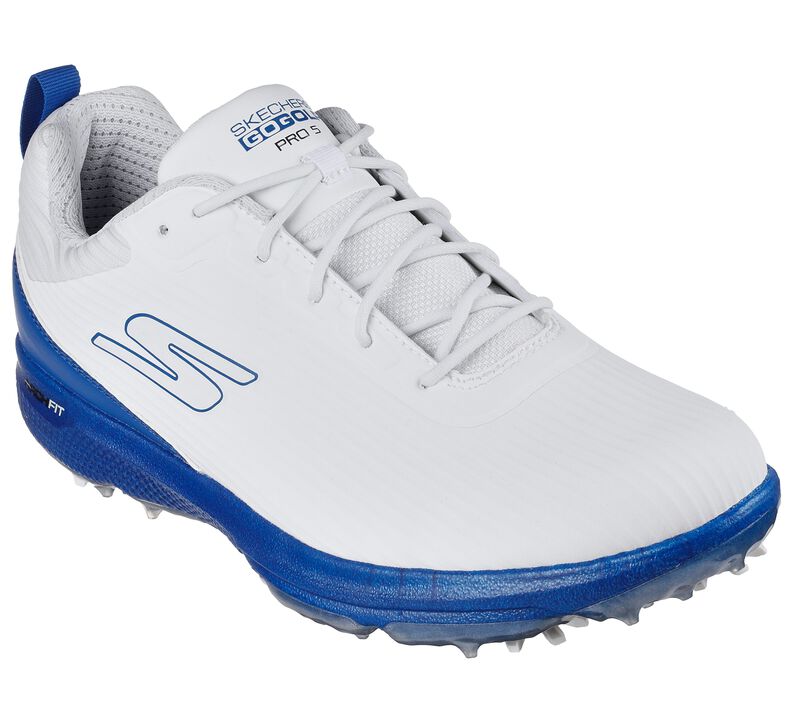 Skechers Go Golf Pro 5 Hyper Herren Golfschuhe Weiss/Blau