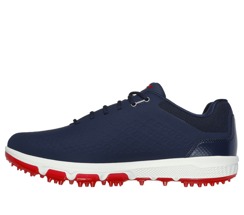 Skechers Go Golf Pro 6 SL Herren Golfschuhe Navy/Rot – Bild 4