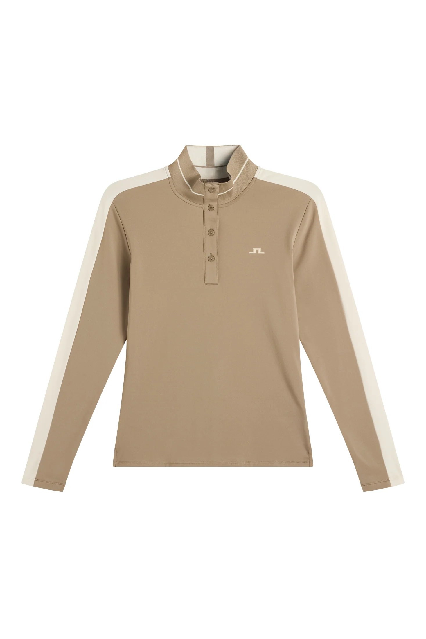 J.Lindeberg Hertta Long Sleeve Polo für Damen Brindle (Dunkelbeige) – Bild 3