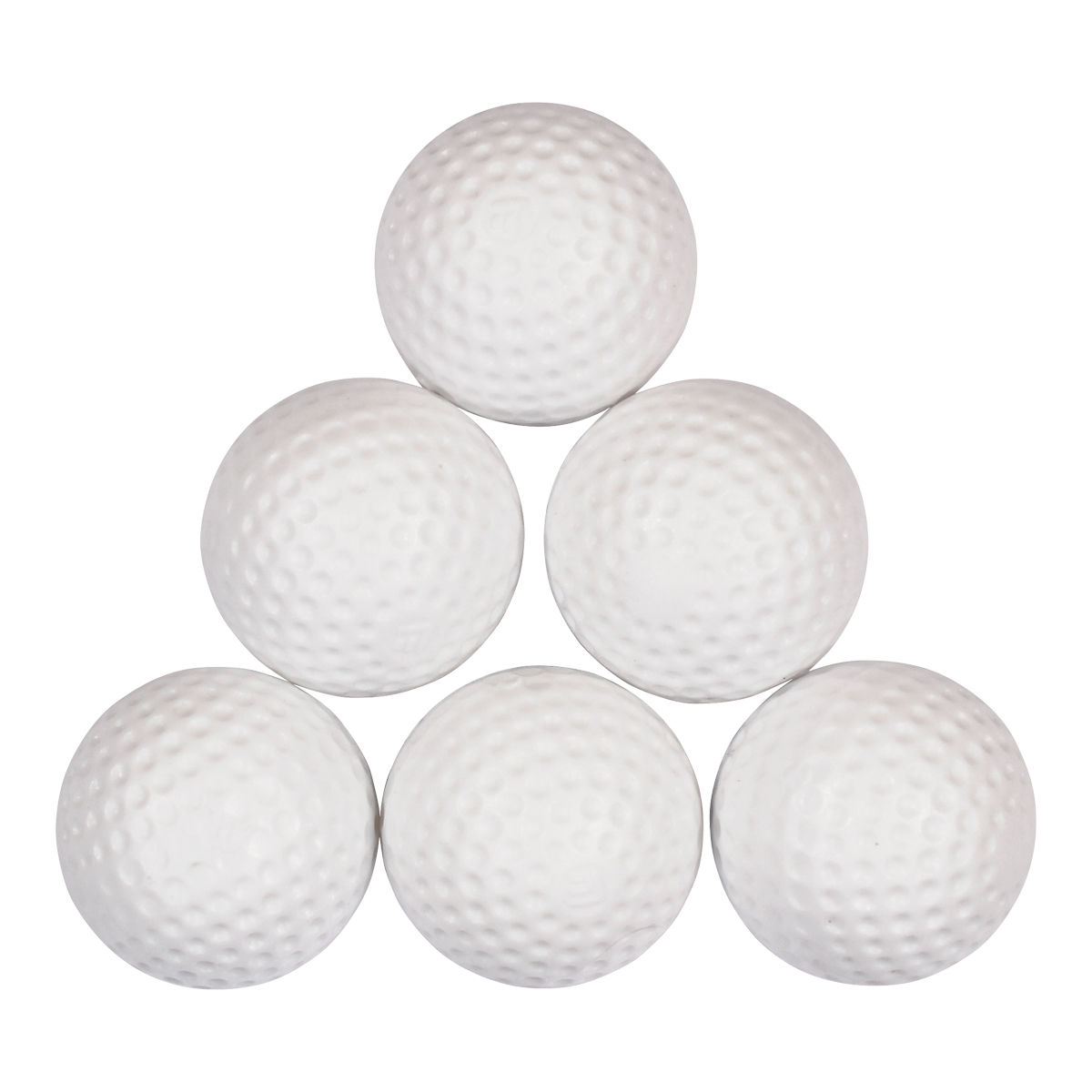 Masters 30% Distance Golf Balls Trainingsbälle aus Kunststoff weiß 6 Stück – Bild 2