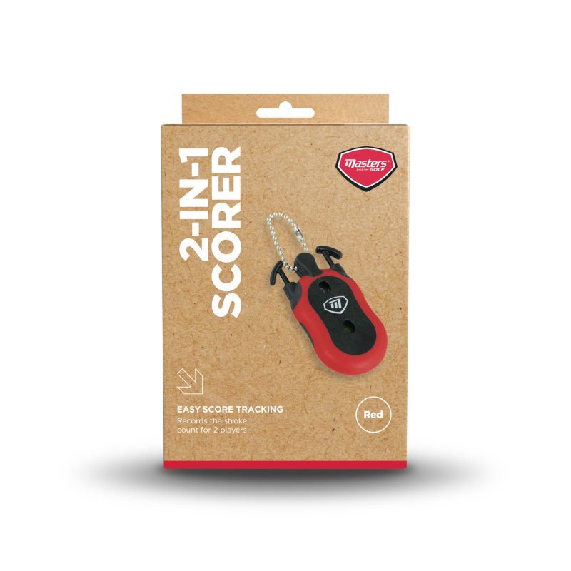 Masters Deluxe 2 in 1 Golf Scorer Rot