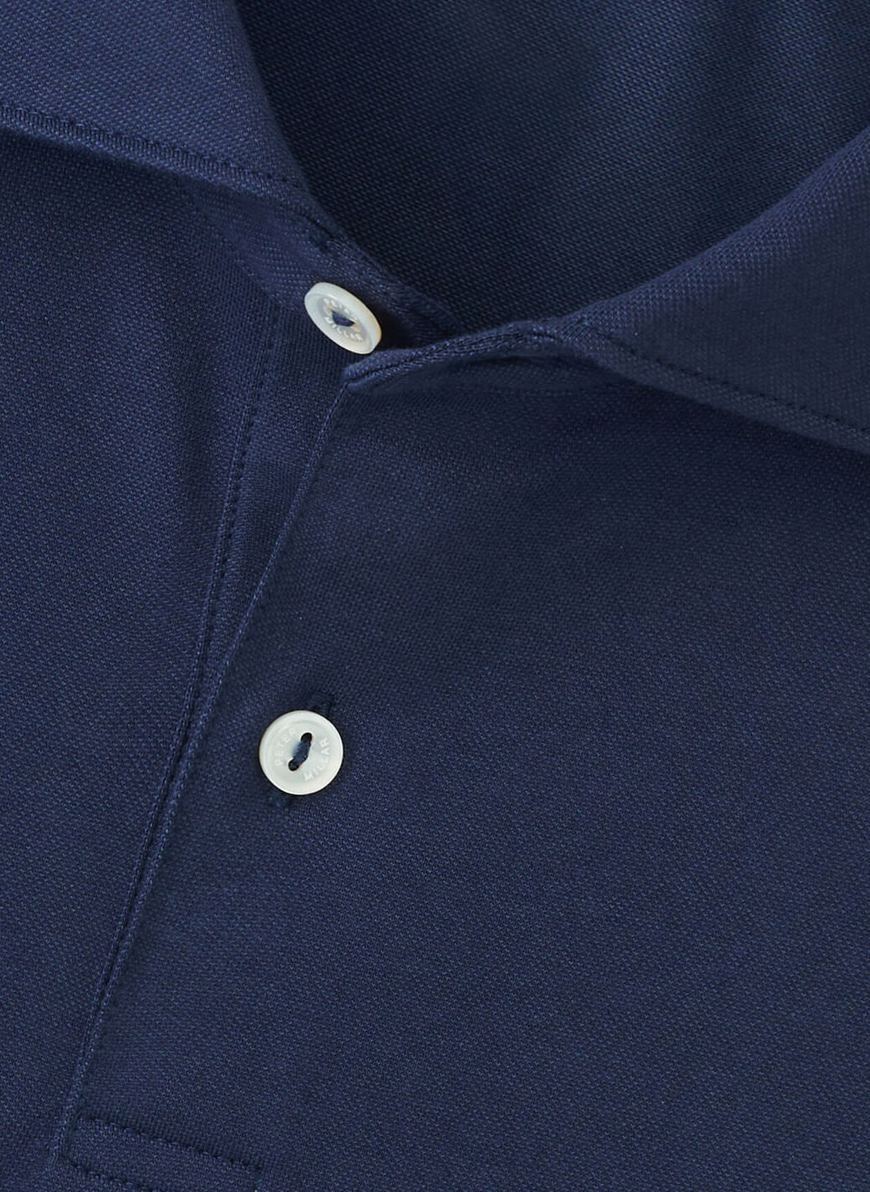 Peter Millar Albatross Cotton-Blend Piqué Polo für Herren Navy – Bild 5