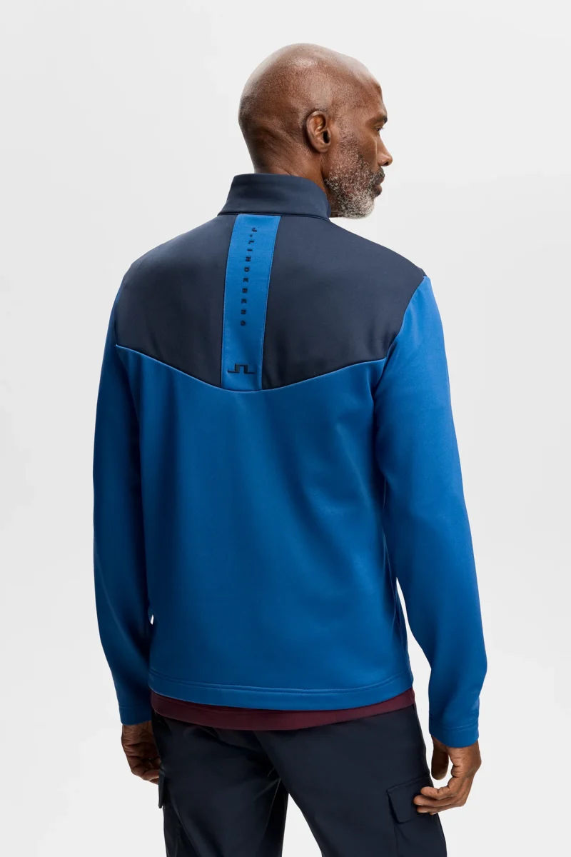 Alternative view of J.Lindeberg Maclean Quarter Zip Mid Layer für Herren Set Sail (Blau/Navy)