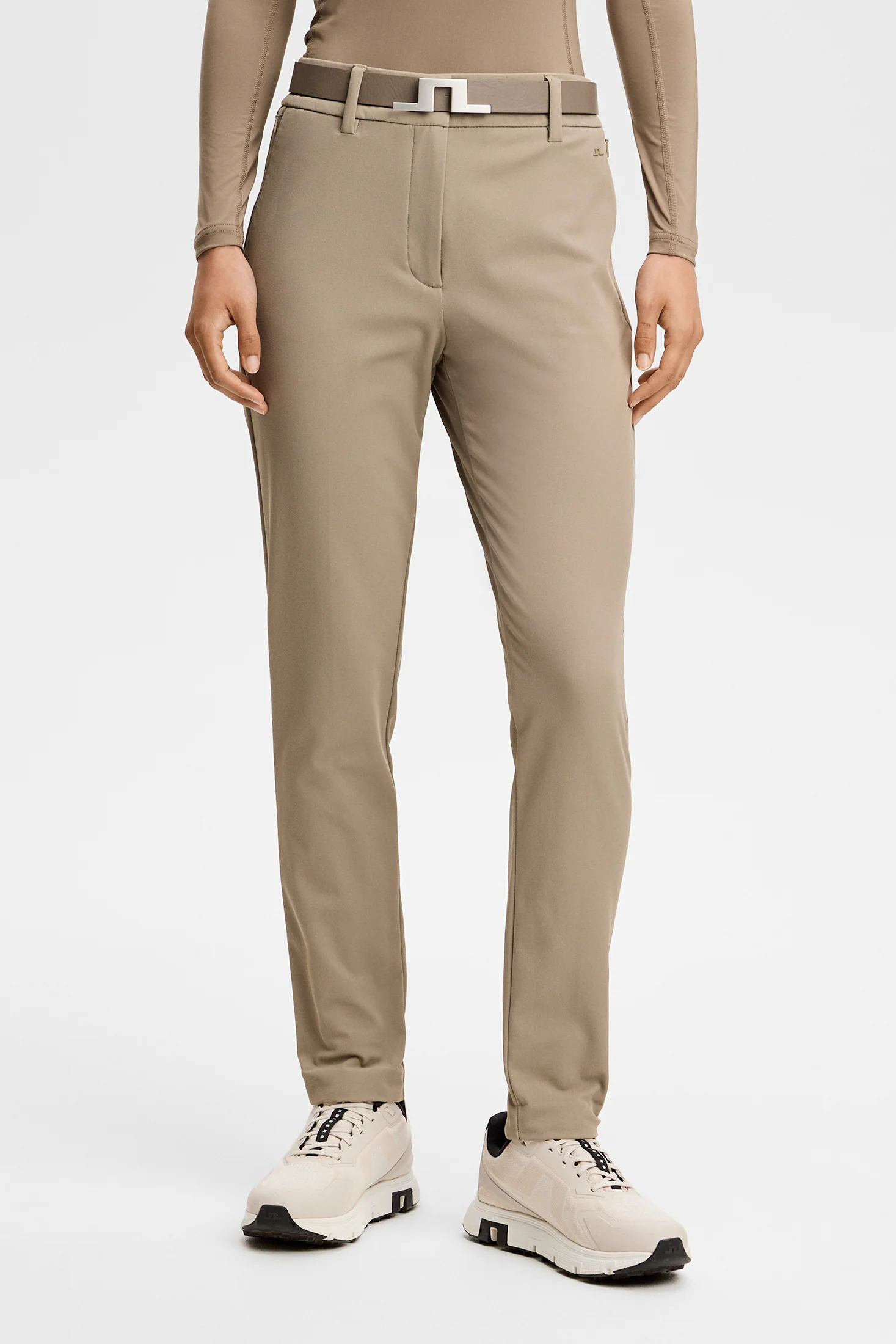 J.Lindeberg Pinja Fleece Hosen für Damen Brindle (Dunkelbeige)