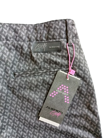 Alberto Tina Golfhosen für Damen Schwarz Jersey Print