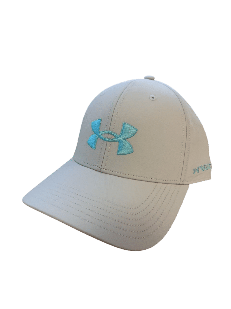 UA Golf96 Kappe für Herren Light Gray/Turquoise