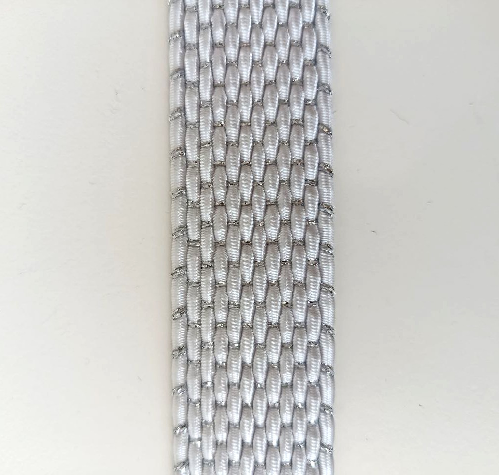 Alberto Gürtel Model 8778 silber/weiss – Bild 2