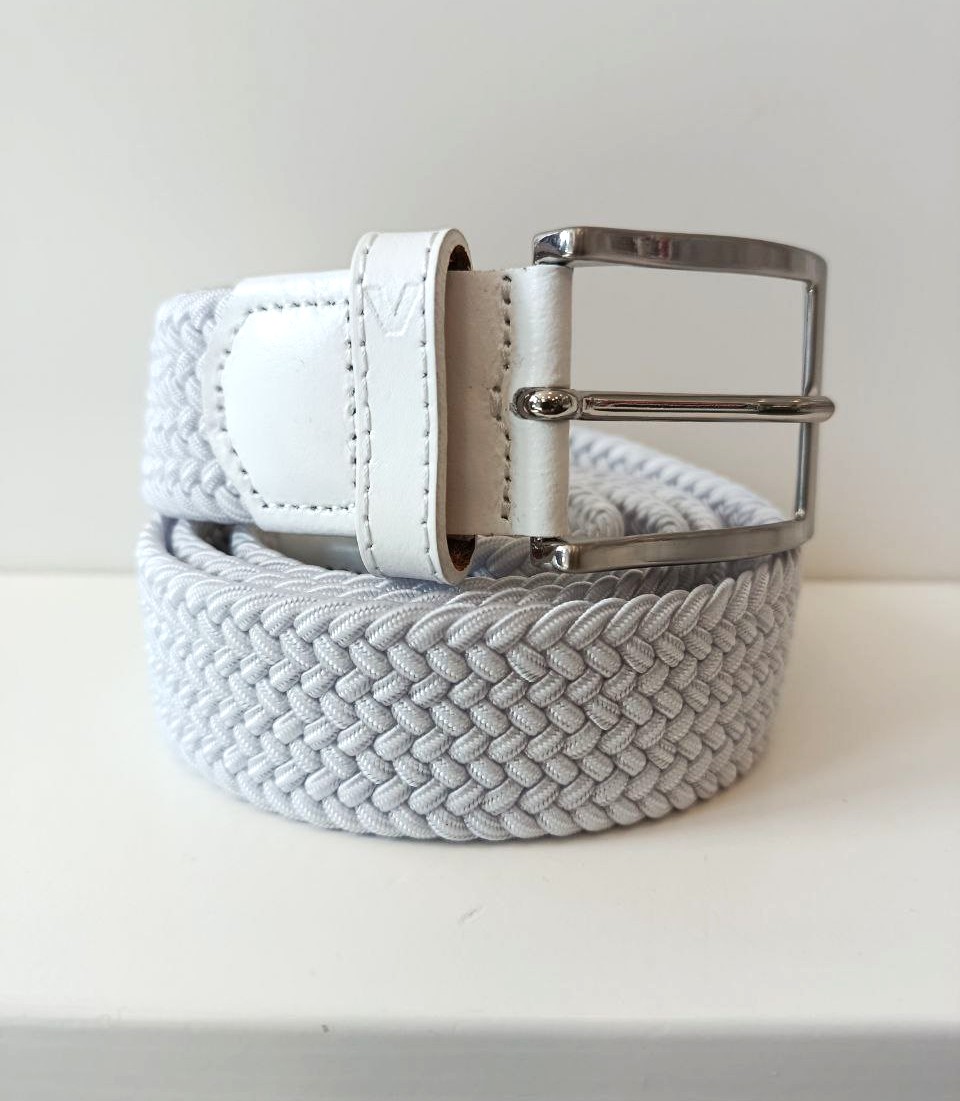 Alberto Gürtel-Basic Breided Weiss