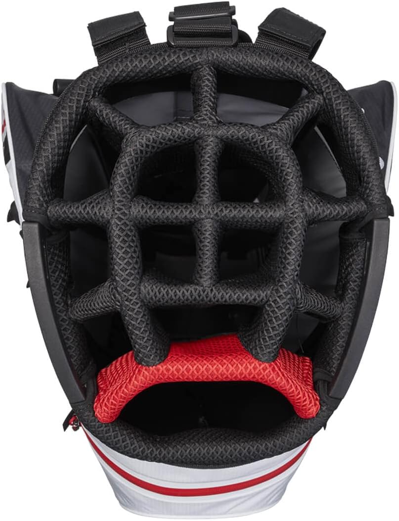 Callaway Chev Dry 14 23 Cartbag Schwarz/Weiss/Rot – Bild 2