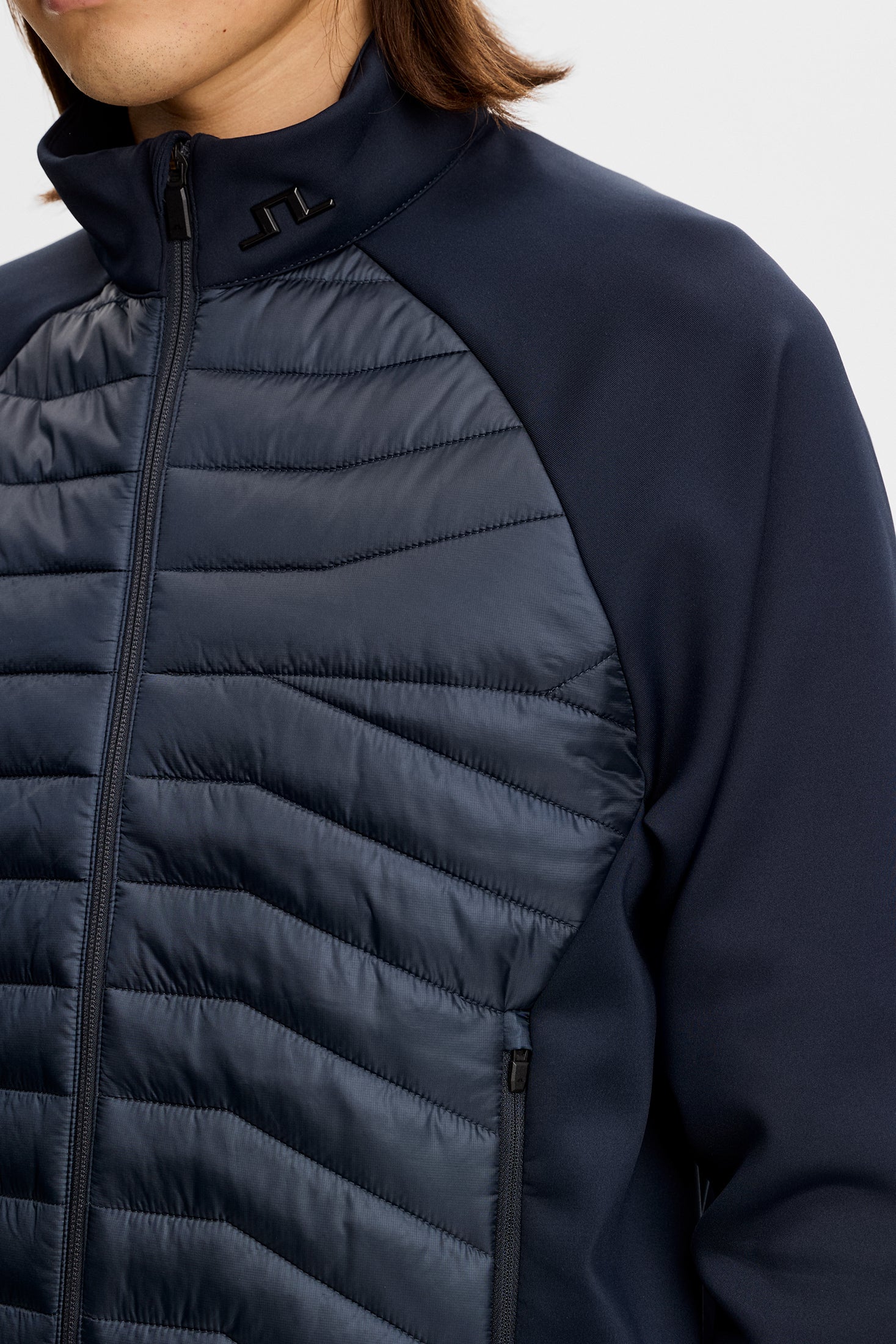 J.LINDEBERG Heyden Quilt Hybrid Jacke für Herren JL Navy – Bild 7