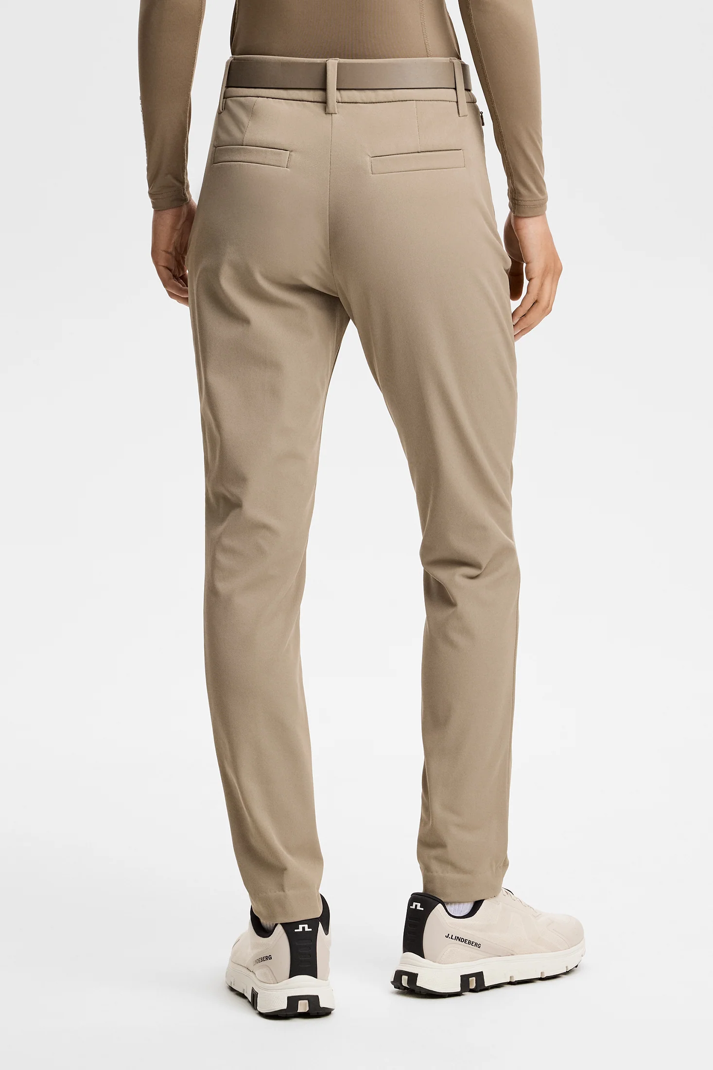 J.Lindeberg Pinja Fleece Hosen für Damen Brindle (Dunkelbeige) – Bild 2