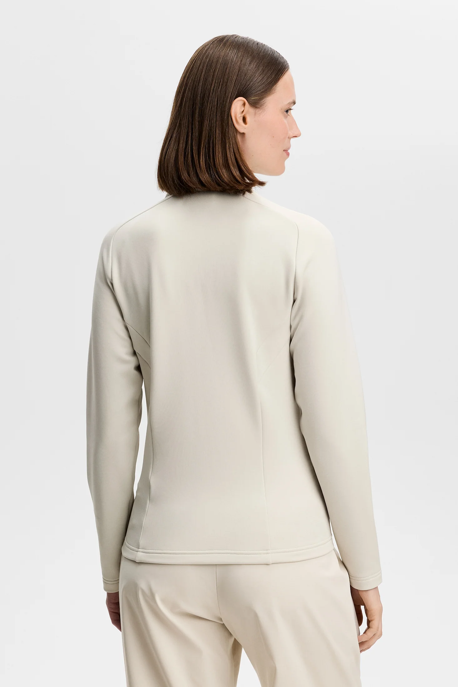 J.LINDEBERG Selena Full Zip Jacke für Damen Moonbeam (Beige) – Bild 2