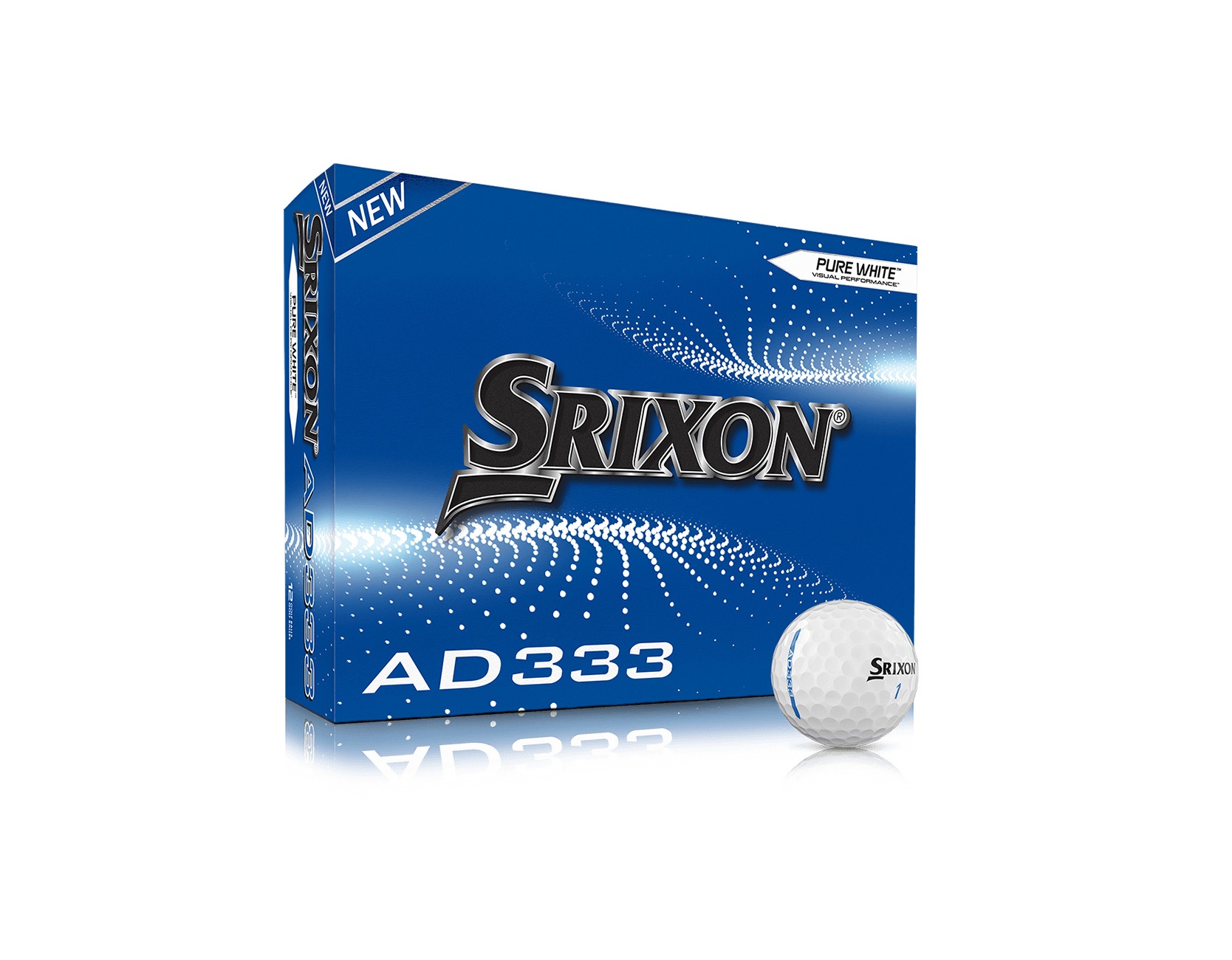 Srixon AD333 Pure White 12 Golfbälle weiß "new"