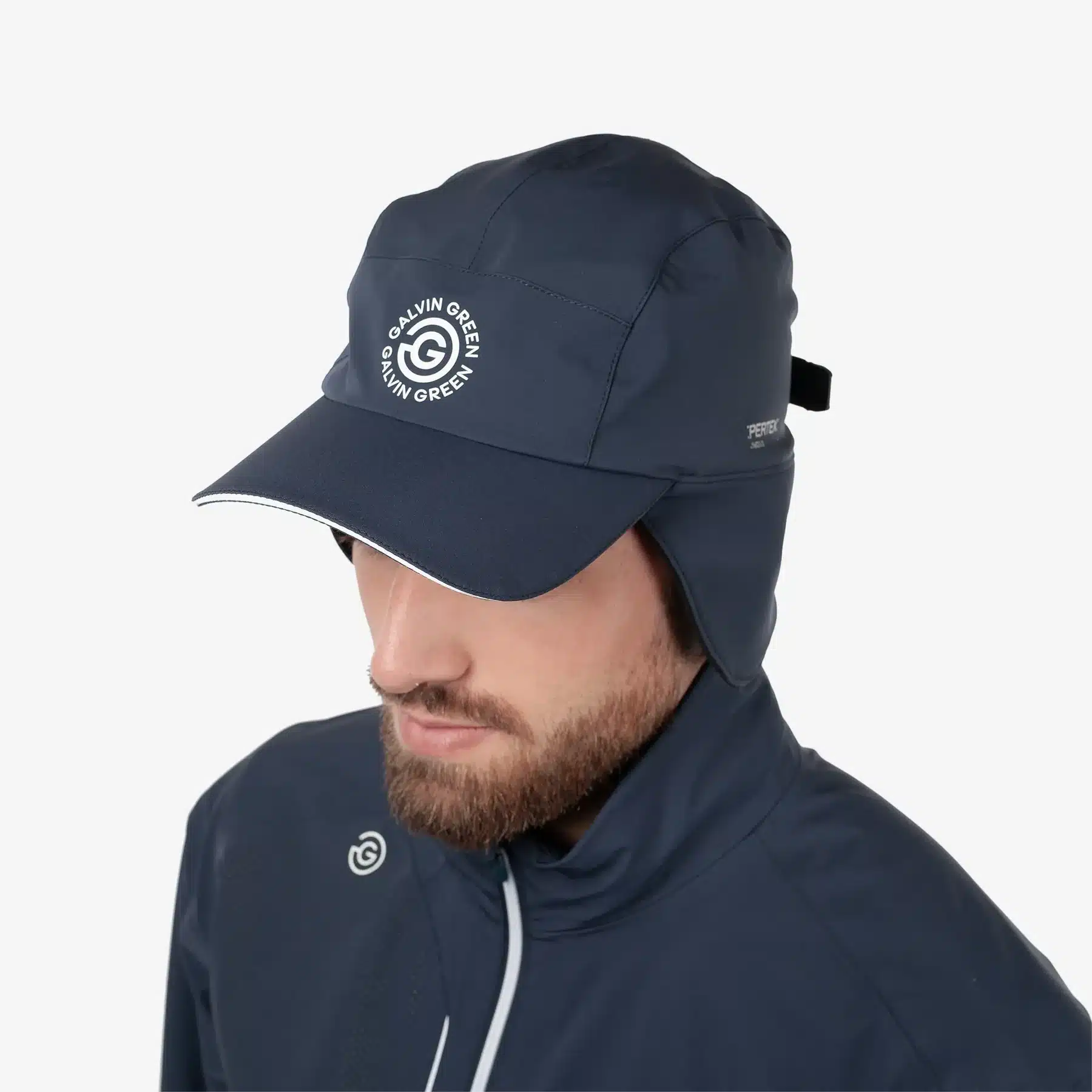 Galvin Green Archer Waterproof Golf Cap Navy – Bild 5
