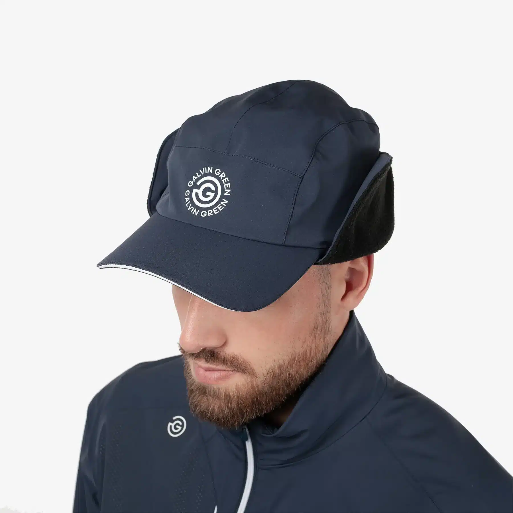 Galvin Green Archer Waterproof Golf Cap Navy – Bild 2