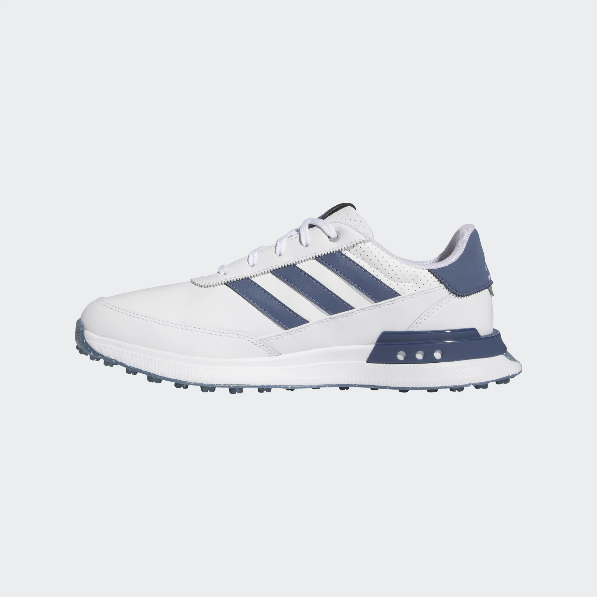 Adidas S2G SL LEATHER 24 Golfschuhe für Herren Weiss/Blau – Bild 4