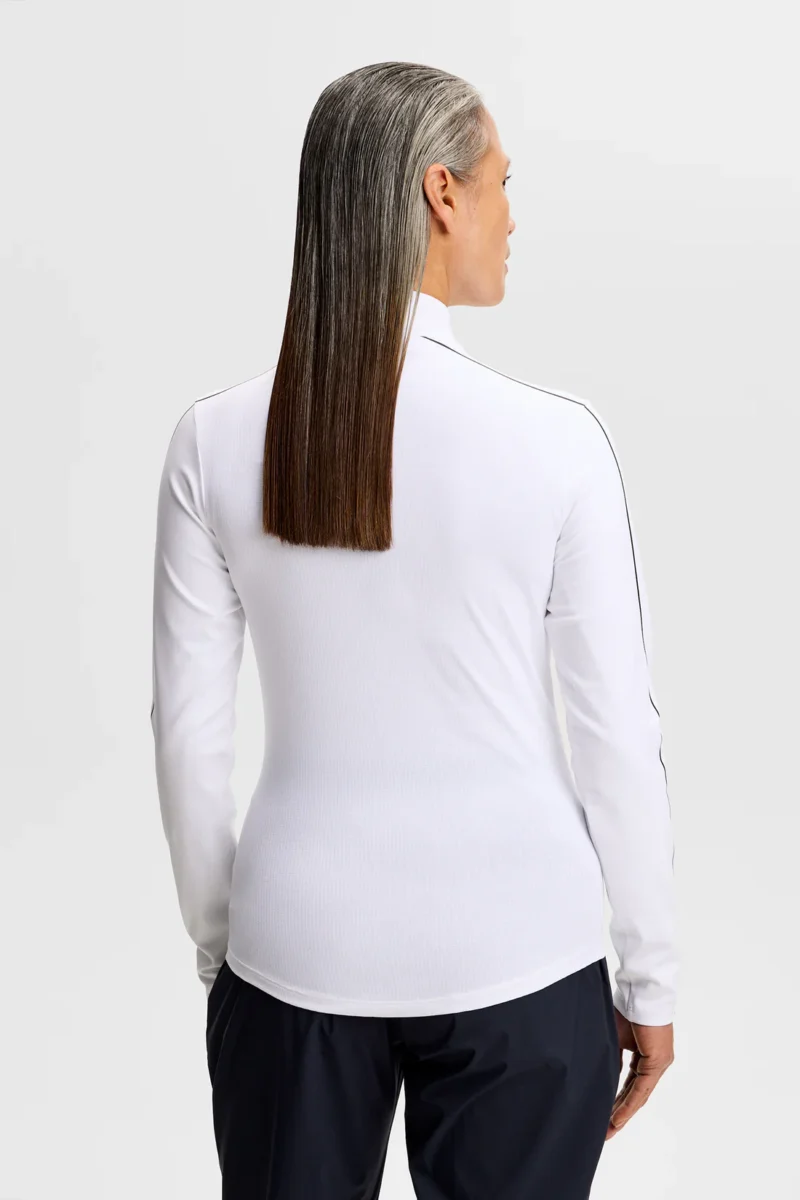 Alternative view of J.Lindeberg Adiola Quarter Zip Mid Layer für Damen Weiß
