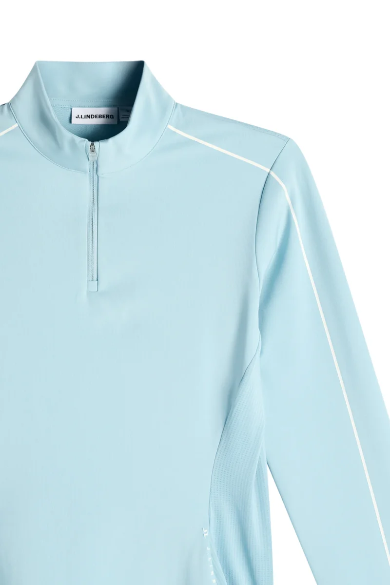 Alternative view of J.Lindeberg Adiola Quarter Zip Mid Layer für Damen Forget Me Not (Hellblau)