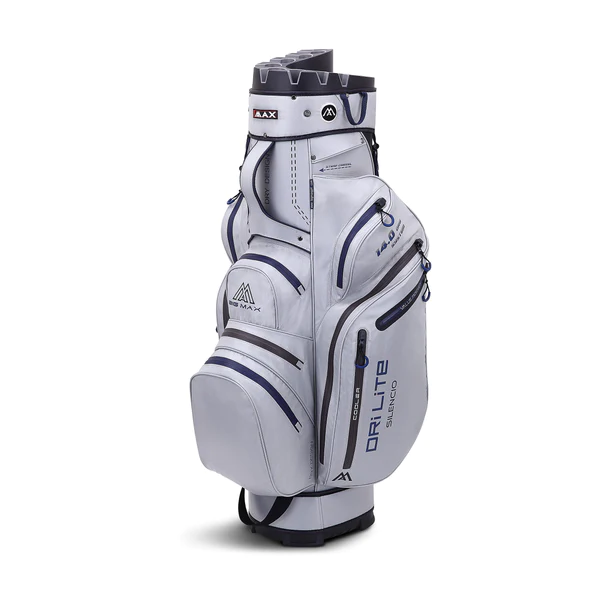 Big Max Dri Lite Silencio 2 Cart Golf Tasche Silber/Navy