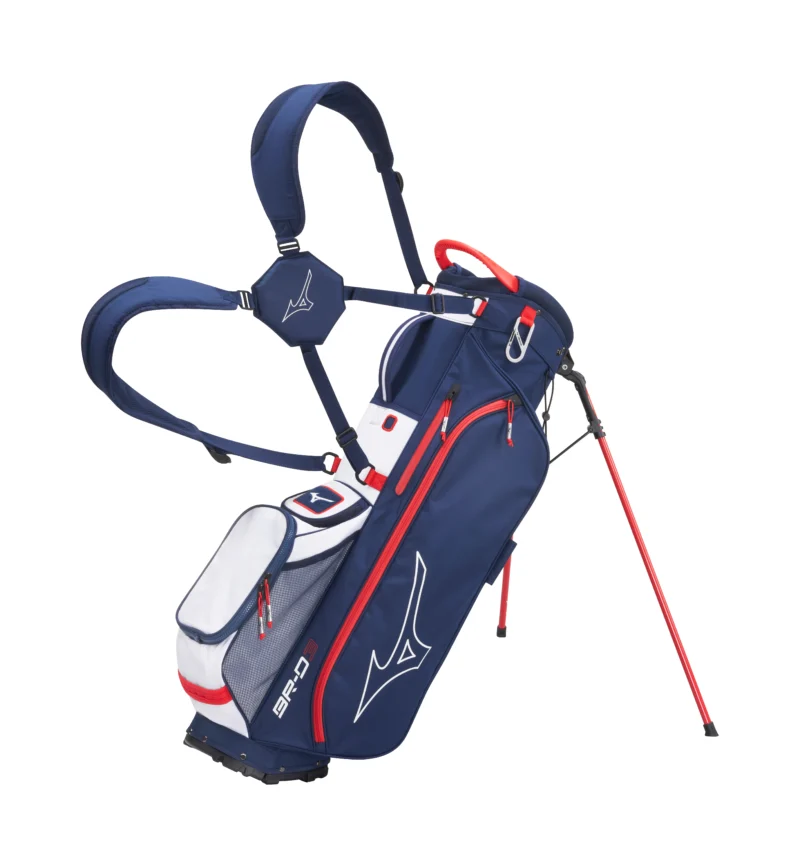 Mizuno BR-D3 Stand Golftasche Navy/Rot