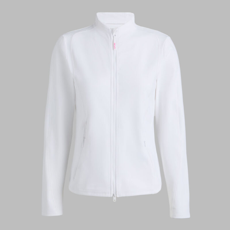 G/FORE BRUSHED BACK STRETCH FITTED LAYER Jacke für Damen Weiß