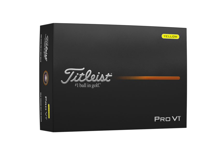 Titleist Pro V1 12 Golfbälle 2025 Gelb