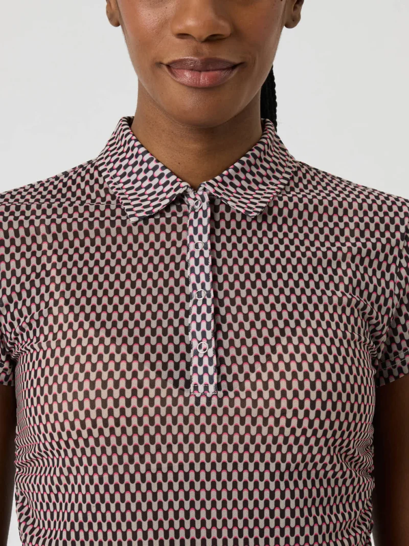 Alternative view of Daily Sports Breeze Mesh Cap-Sleeved Top Abstract Wave