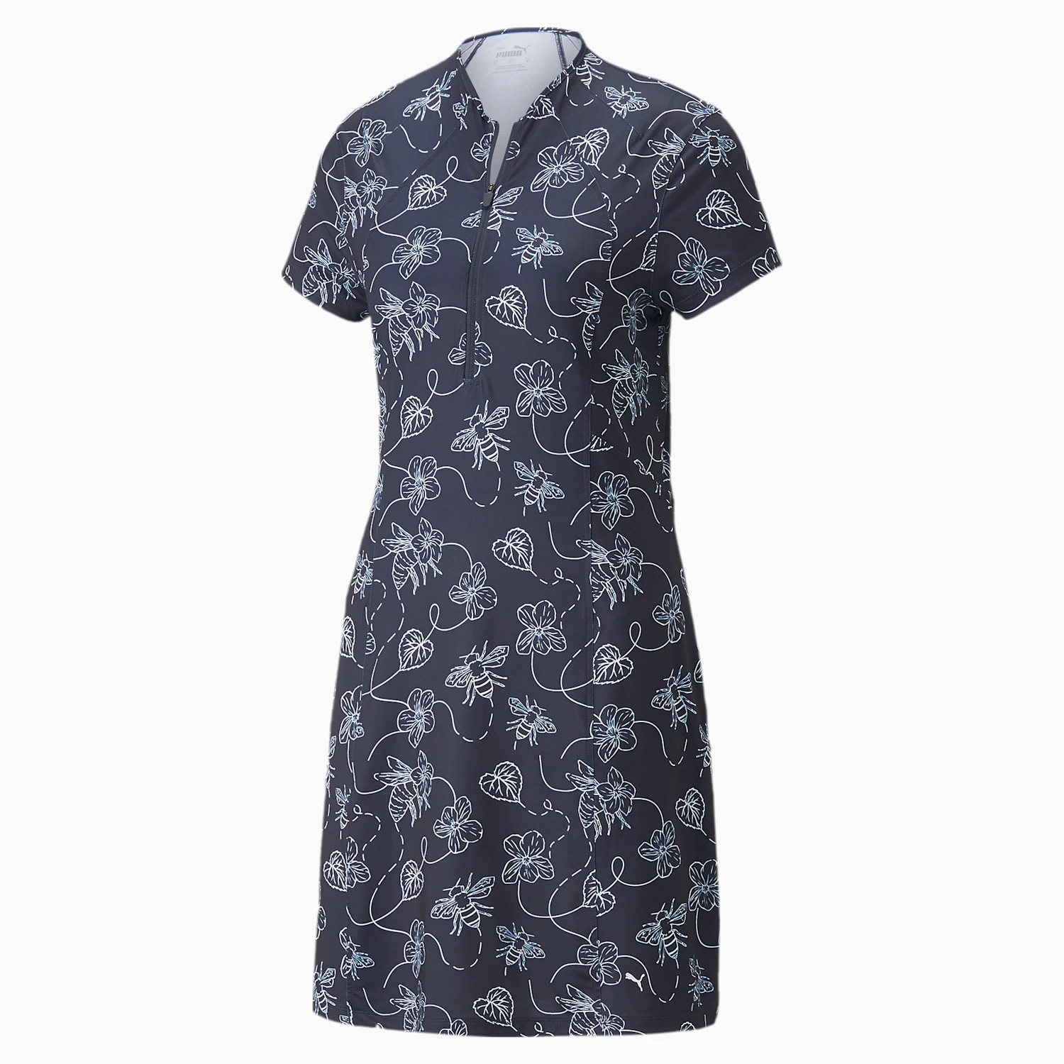 Puma Cloudspun Pollinator Dress Navy/Weiss