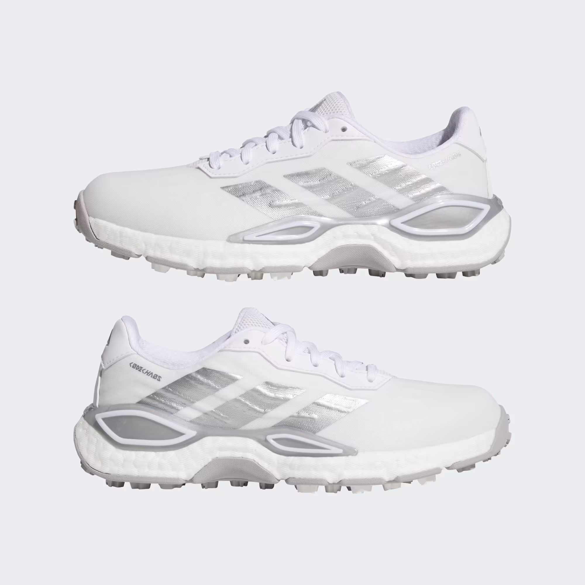 Adidas KI1389 Cdechaos 27 Golfschuhe für Damen Weiß/Grau – Bild 2