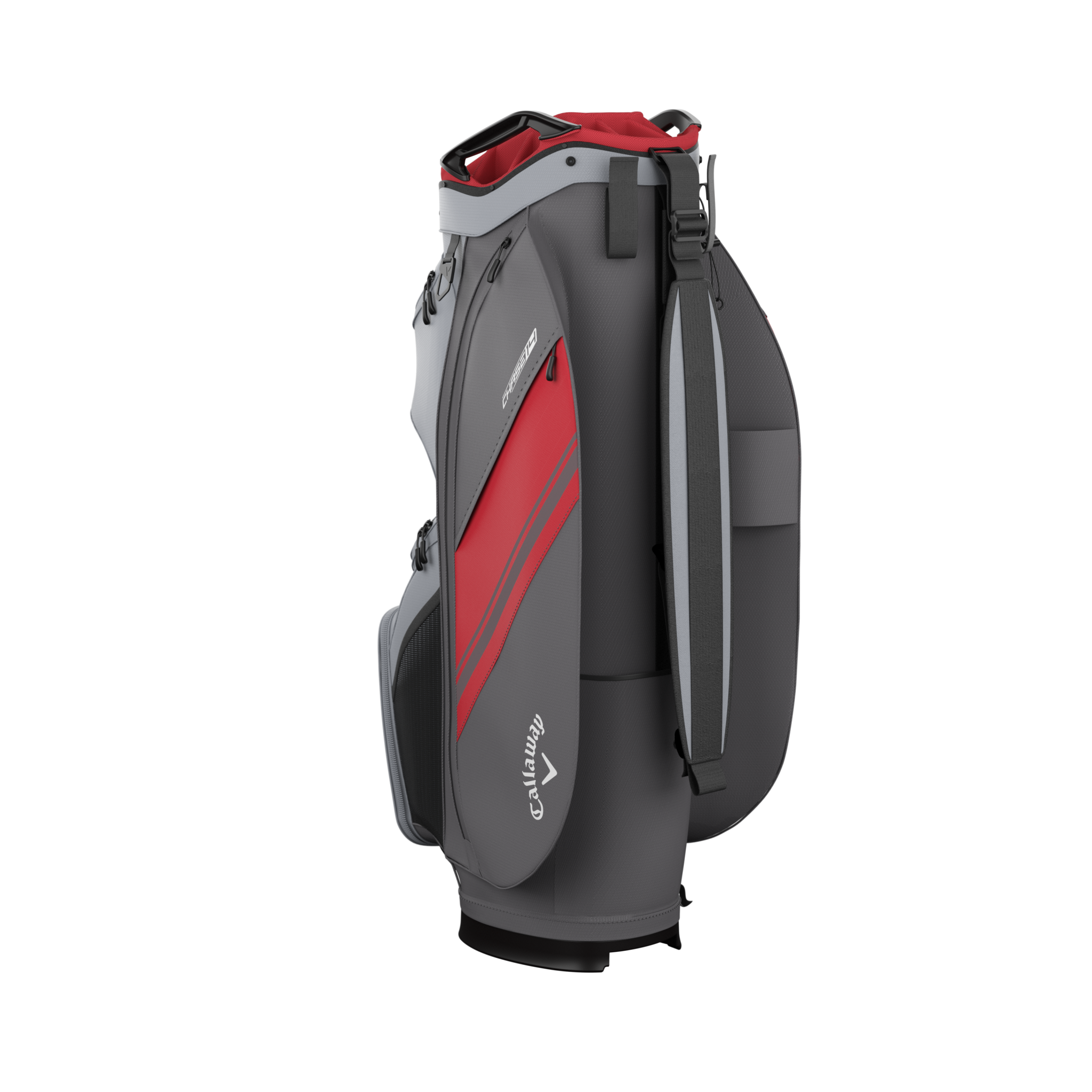 Callaway Chase Cart Bag – Stahl / Graphite / Rot – Bild 3
