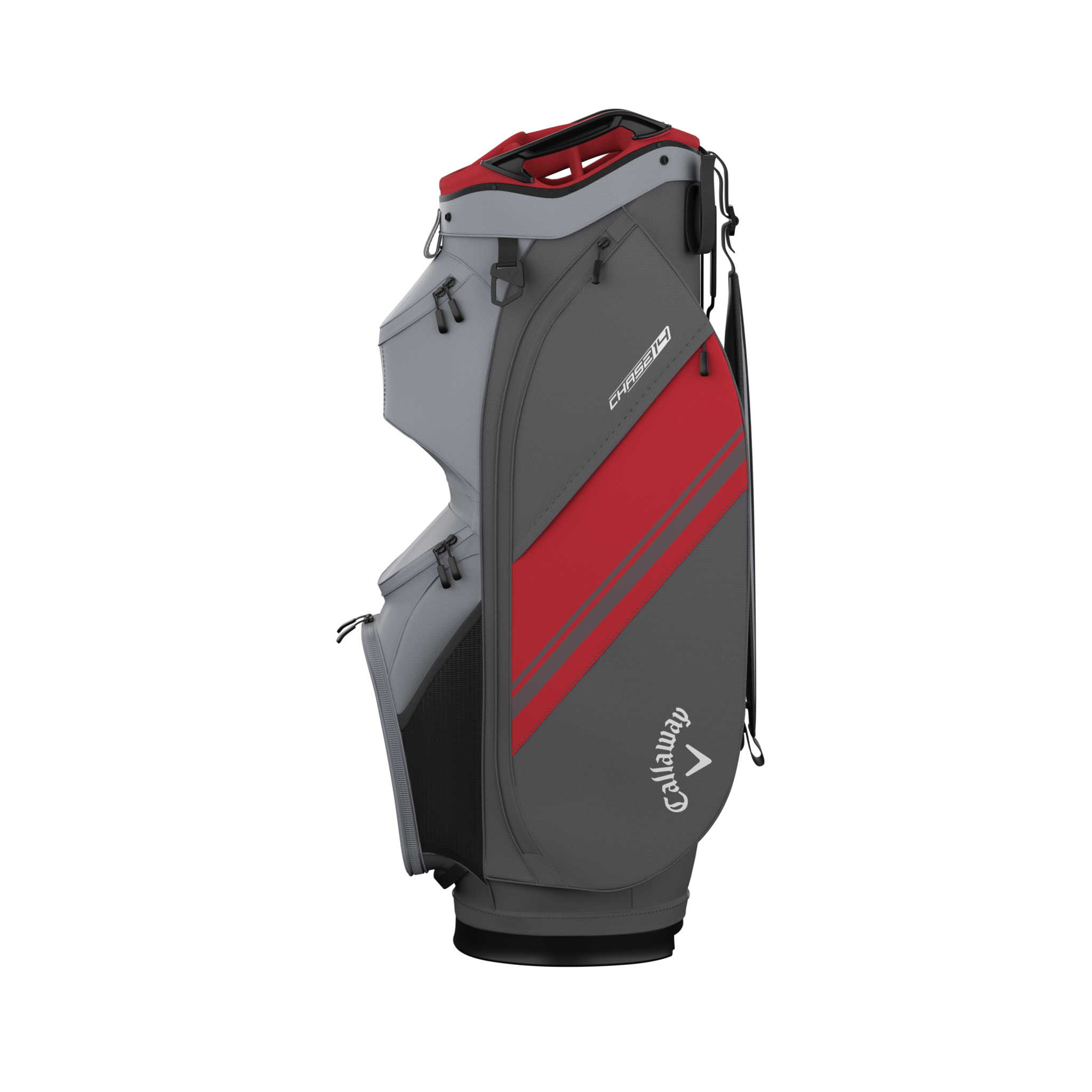 Callaway Chase Cart Bag – Stahl / Graphite / Rot – Bild 4