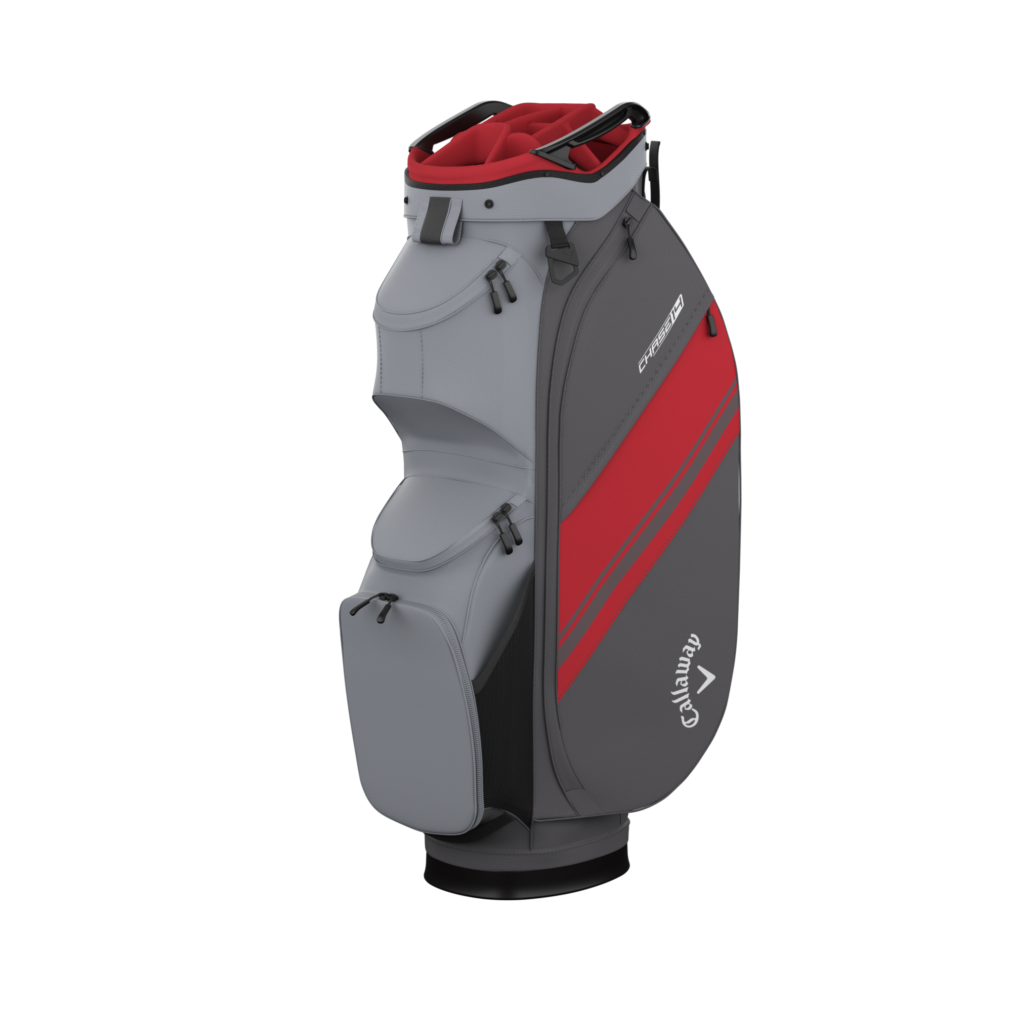 Callaway Chase Cart Bag – Stahl / Graphite / Rot