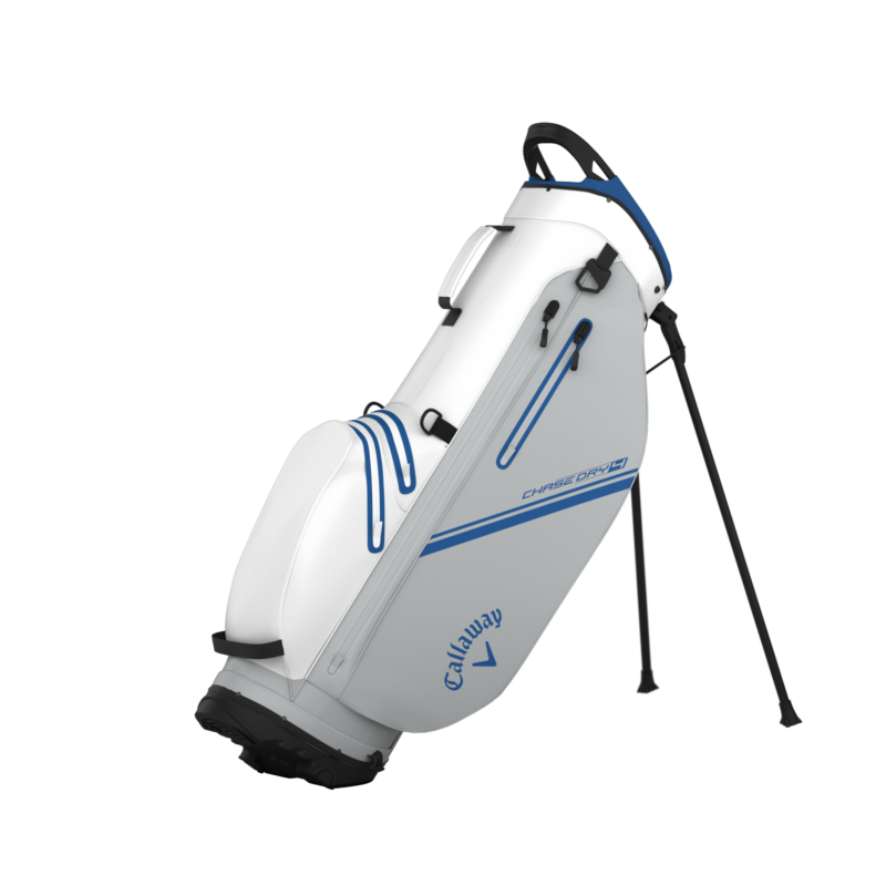Callaway Chase Dry Stand Bag Weiss / Silber / Royal | Wasserdichtes Golfbag
