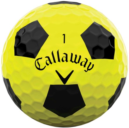 Callaway Chrome Soft Truvis 12 GolfbÀlle Gelb/Schwarz