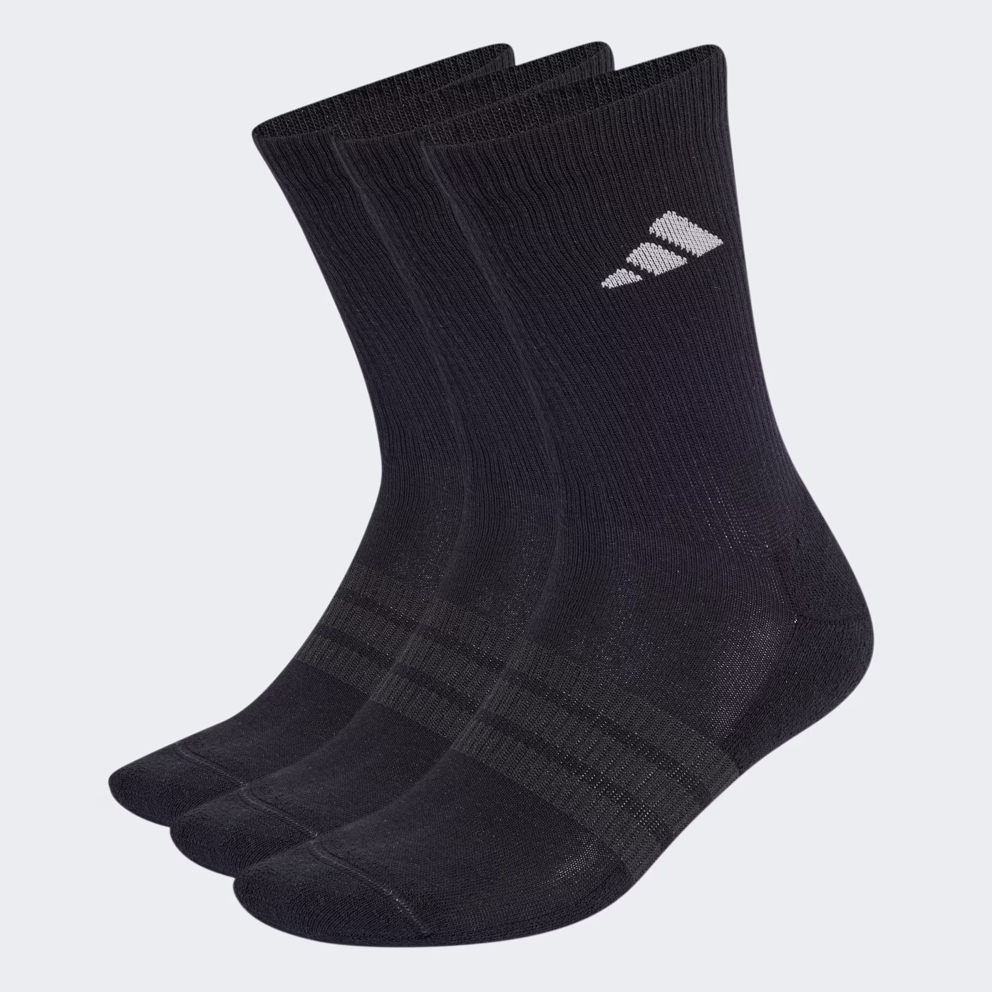 Adidas 3 PK Cushioned Crew Socken für Herren Schwarz